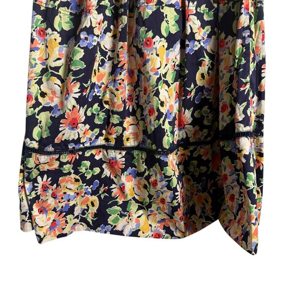 Something Navy Floral Cutout Sleeveless A-Line Midi Dress Size Small - Picture 10 of 15